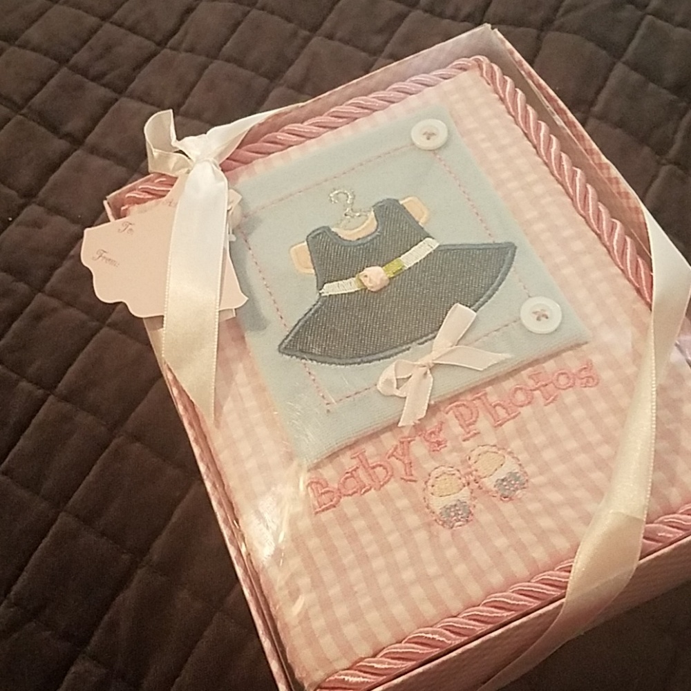 Baby photo album.